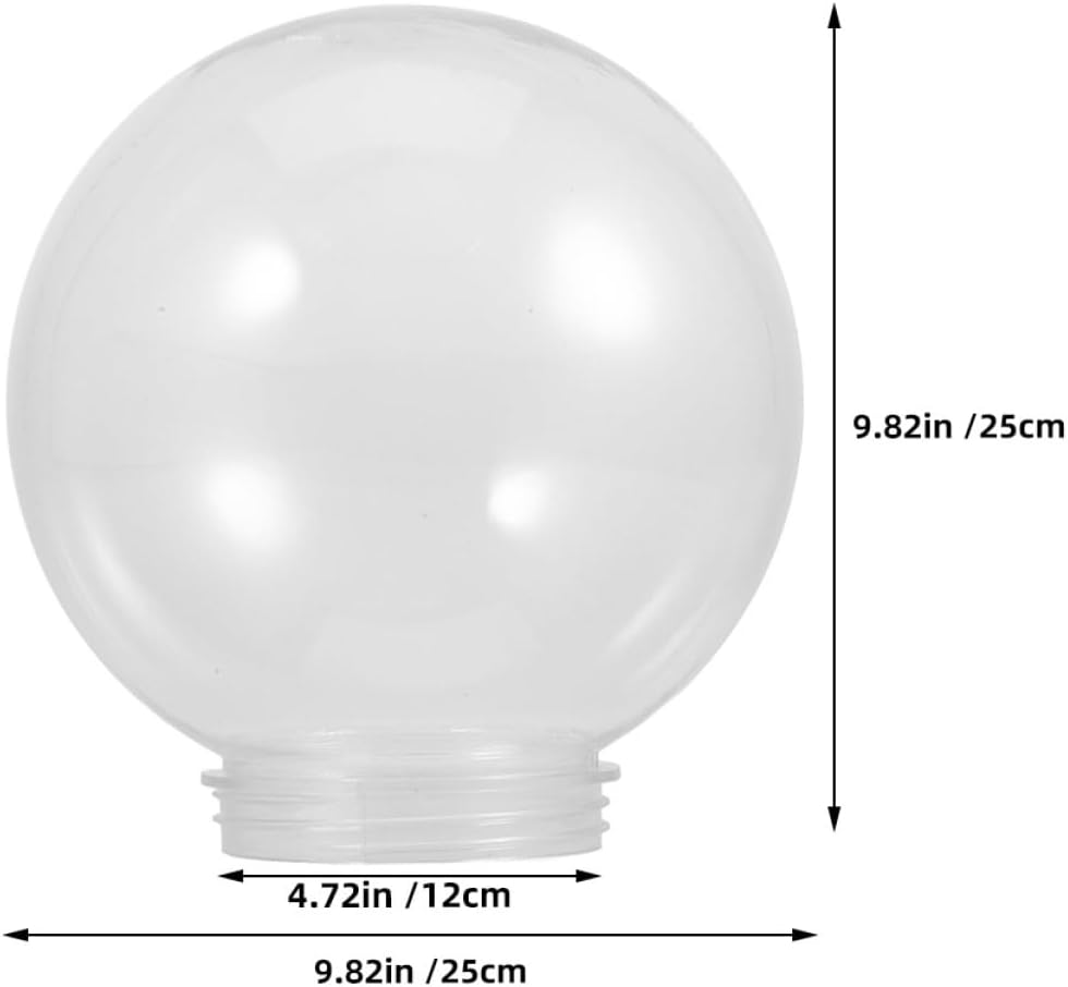 Ball Lampshade Cover Replacement Globe for Outdoor Light Acrylic Wall Sconce Shade