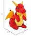 Wild Republic Pocketkins Eco Dragon, Stuffed Animal, 5 Inches, Plush Toy, Made from Recycled Materials, Eco Friendly