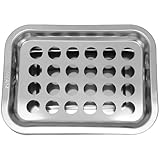 WRITWAA bandeja de copa de comunión Bandeja para copas de comunión con tapa vino plato Silver