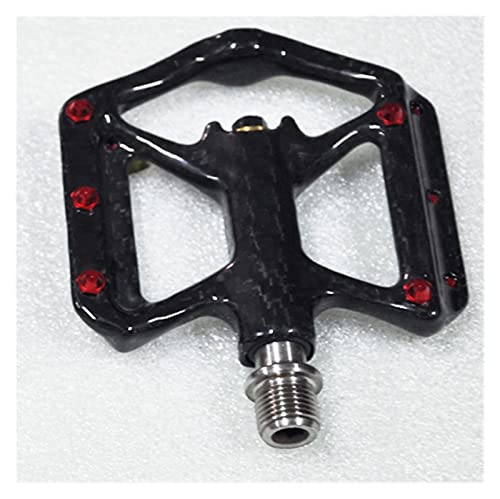 Bicycle Pedal Lightweight Carbon Fiber Platform Three Bearing Fit For Mtb Bicycle Cycling Pedals Titanium Axle Modified Parts #TOP3