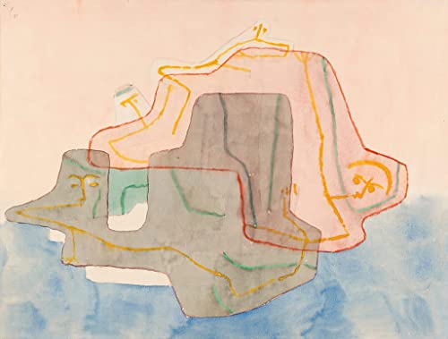 Tableau Mythe d'une île Paul Klee poster vintage pour une chambre poétique 60x90cm
