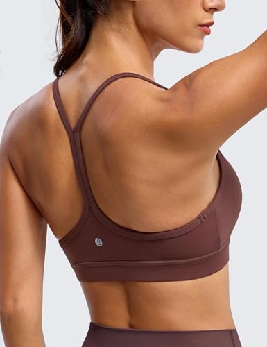 Image of BAYDI Clouduxi Y Back Sports Bra for Women - Padded Racerback Spaghetti Strap Low Impact Workout Yoga Bra, A-C Cups