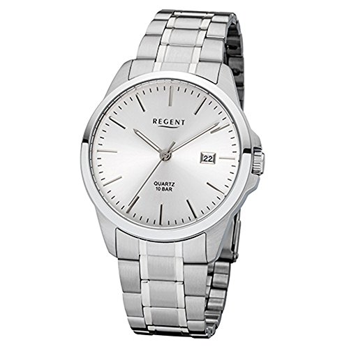 Preisvergleich Produktbild Regent Herrenarmbanduhr 1840.44.91 Edelstahl F1010