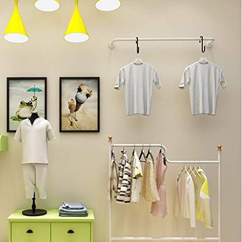 Cintres muraux en bois et fer forgé haut de gamme pour boutique