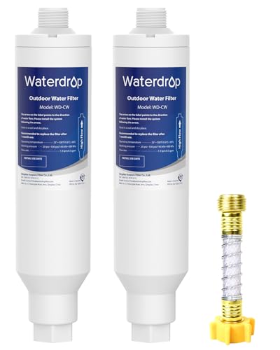 Waterdrop Hard Water Filter for Hose Car Wash, Water Deionizer for Car Washing, Window, Boat,...