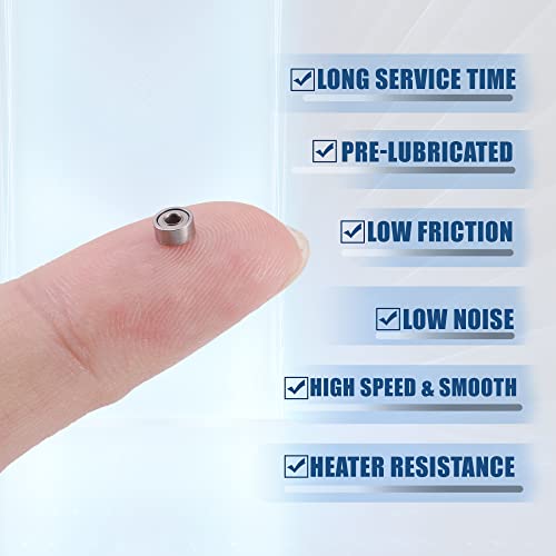 Rodamientos de bolas 1,5x4x2 mm ACROPIX 681XZZ para eliminar vibraciones en micromotores 5