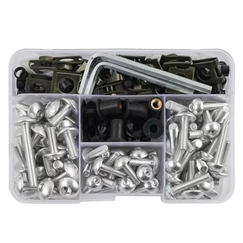 Compatible With Yamaha For Tdm850 Tdm900 Tmax500 Tmax530 SRX400 SRX600 �o�C�N�p�i�b�g�{���g�Z�b�g�X�N�����[�M�{���g�Ή� �I�[�g�o�C�p�{���g(Silver)