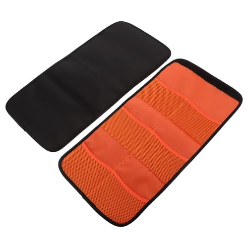 Bolsa para filtros de cámara Angoily con 6 bolsillos naranja y diseño portátil de 2 unidades