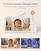 ARENTI Baby Monitor 2 Cameras, Smart Baby Camera with 5-Inch Wireless Display, Super Night Vision, Temperature Sensor, Sound Detection, Auto Motion Tracking, 2-Way Audio, VOX Mode(B2 Set)