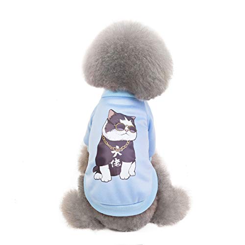 PETnSport Dog Sweater (Cat) for Small Dog, Cute Classic Warm Pet Sweatershirt for Dog - Girls Boys, Cat Sweater Dog Sweatshirt Winter Coat Apparel for Small Dog Puppy Kitten Cat