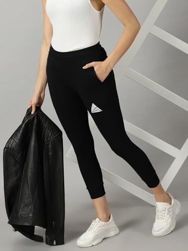 Image of ANGAR Women Cotton Joggers Elastic Sweatpants with Pockets Athletic Training SportsTrack Pants for Girls