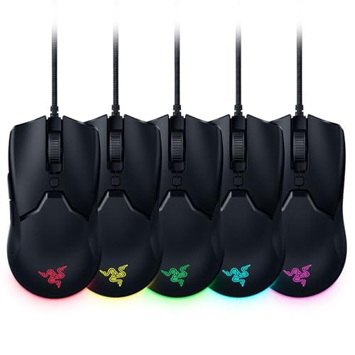 Viper Mini - Mouse da Gioco Cablato Ultraleggero (Design Ambidestro Ultraleggero da 61 grammi, Cavo Speedflex, Sensore Ottico da 8500 DPI, Interruttore Ottico del Mouse, Chroma RGB) Nero - Mouse gaming - Immagine 10