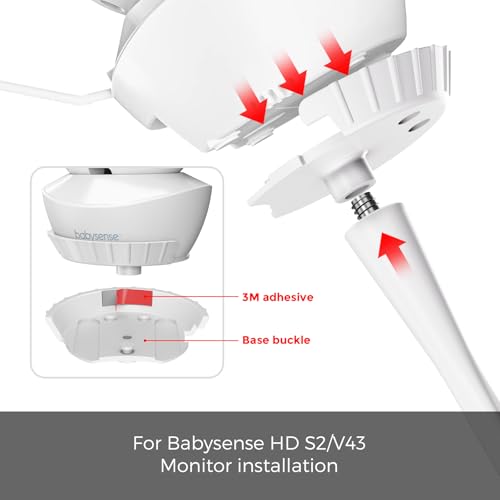 Support de moniteur pour bébé sans perçage pour fixer la caméra Babysense en toute sécurité - 2