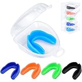 5 Pack Kids Mouth Guard for Sports, MENOLY Boys Girls Mouthguard for Football Basketball Boxing MMA Hockey Taekwondo Karate Wrestling (Suitable for Under 8 Year Old)