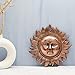 Metal Wall Decor - Sun Idol Vastu Items for Home for Good Luck Decorative Hanging for Living Room Bedroom Feng Shui Decor - Copper - 8 Inches