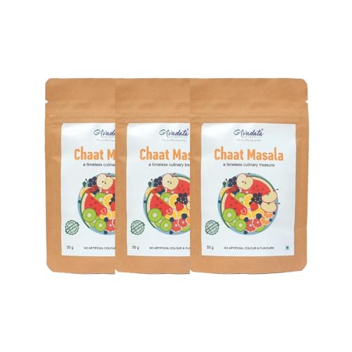 Image of Avadata Organics Chaat Masala Powder, 50g | Premium Spice Blend, 100% Pure and Natural, Perfect for Flavoring Indian Snacks | Hygienically Packed | Premium Spices & Herbs | No Added Sugar Additives & Preservatives