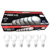 Kit Lâmpadas Pera LED, 6 unidades, 9W, Luz branca 6500K, soquete E27, Bivolt, Avant