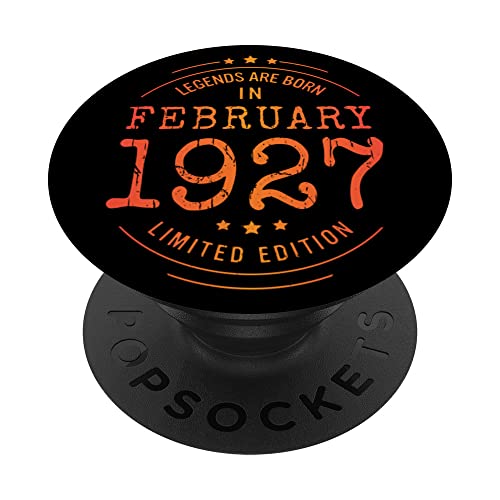 Cumpleaños Febrero 1927 Edición Limitada Regalo February PopSockets PopGrip Intercambiable