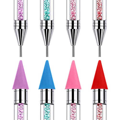 4 PCS Wax Pen, ZYNERY Diamond Painting Pens No Wax Needed Self-Stick Drill Pens, Diamond Art Pens For DIY Crafts Painting Cross-Stitch Nail Art