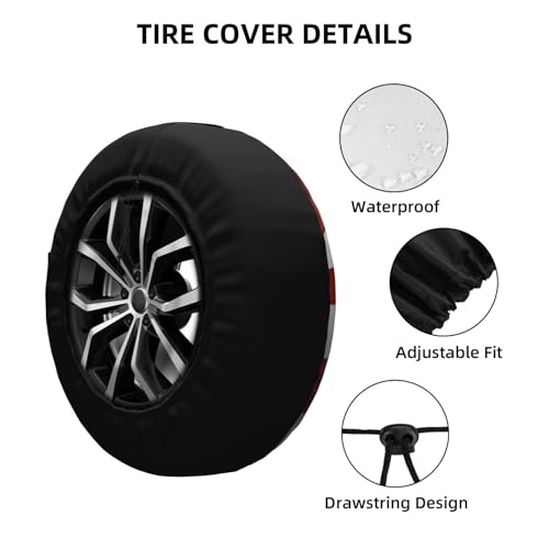 Image of Spare Tire Cover American Eagle and Flag Wheel Covers USA Flag Weatherproof Universal Wheel Protectors for Rv SUV Camper Travel Trailer 16 Inch