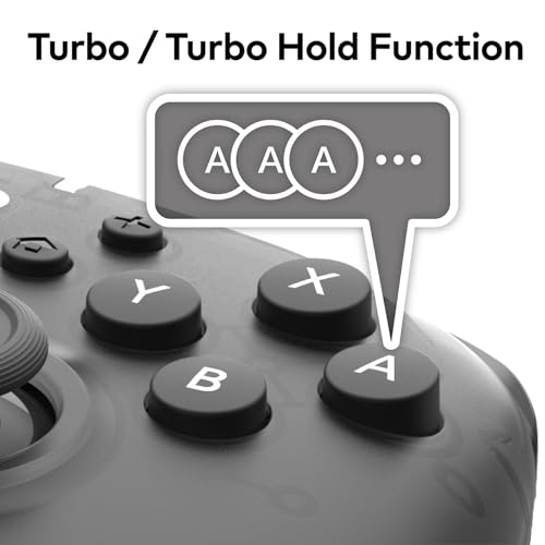 HORI Wireless HORIPAD Turbo (Black) for Nintendo Switch 2 - Wireless Handheld Controller - Officially Licensed by Nintendo® by HORI - Used condition - Image 7