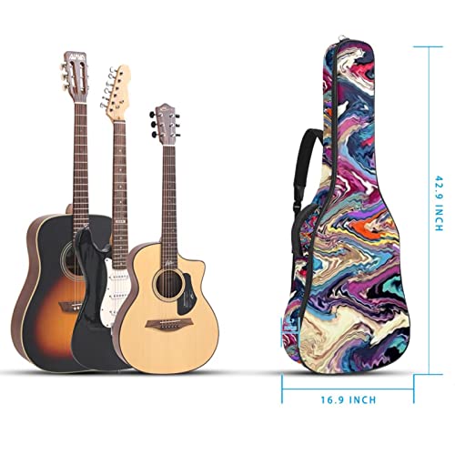 Étui rembourré pour guitare acoustique classique Motif fleurs Violet/jaune foncé, Multicolore 07, 42.9×16.9×4.7 in… - Les Beatles, Paul McCartney, John Lennon, RIngo Starr, George Harrison Étui rembourré pour guitare acoustique classique Motif fleurs Violet/jaune foncé, Multicolore 07, 42.9x16.9x4.7 in… – Image 6