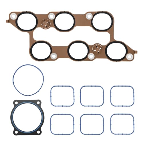 MS972401 Lower Upper Intake Manifold Gasket Set Compatible with 3.6L Chevy, Cadillac, Buick, GMC – Fits Camaro, Caprice, Colorado, Impala, ATS, CTS, SRX, XTS, Enclave –Replace# MS19932 111076701