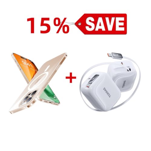 TORRAS Magnetic Case & 40W Dual-Port USB C Charger