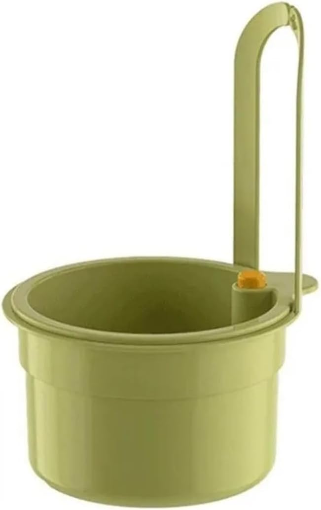 2025 Self Cleaning Kitchen Sink Strainer Basket – Faucet, Hanging Food Catcher, Auto Pour, Leftovers, Fruit and Vegetable Drain Strainer(Green)