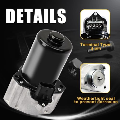 Image of 600-938 Transfer Case Shift Motor Actuator Compatible with Dodge and Jeep Models - Durango 2011-2023, Grand Cherokee 2011-2021, Liberty 2008-2012, Grand Cherokee WK 2022, 4WD