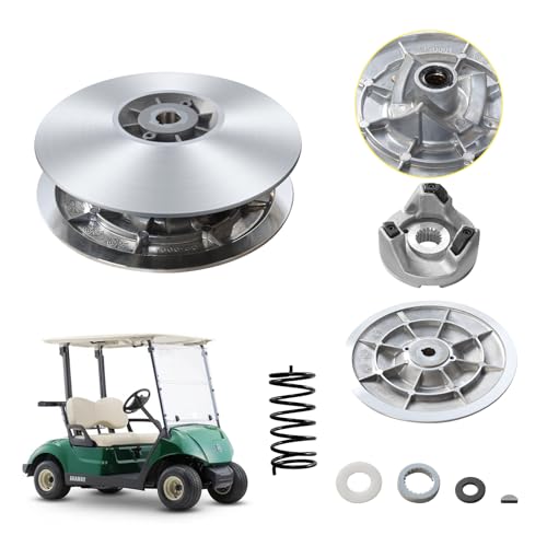 Orle Oko Golf Cart Secondary Driven Power Clutch Kit with Spring for Yamaha Golf Cart G2 G8 G9 G11 G14 G16 G20 G21 G22 G28 1985-2007 Metal Surface Drive Clutch