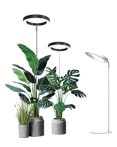 yadoker yadoker Plant Grow Light, LED Growing Light Full Spectrum for Indoor Plants,Height Adjustable, Automatic Timer, 5V Low Safe Voltage,Idea for Large Plant Light