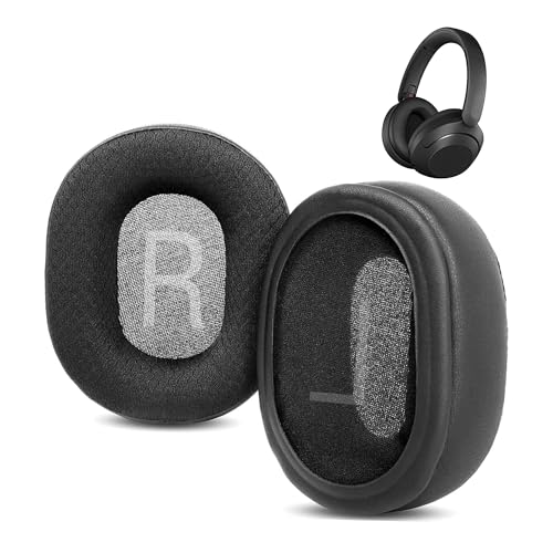 HTINDUSTRY Ersatz-Ohrpolsterkissen kompatibel mit Sony MDR-RF895RK WH-XB900N WH-RF400 WH-CH710N WH-CH720N WHCH720 Kopfhörern Ohrpolster mit atmungsaktivem Stoff/hochdichtem Schaum