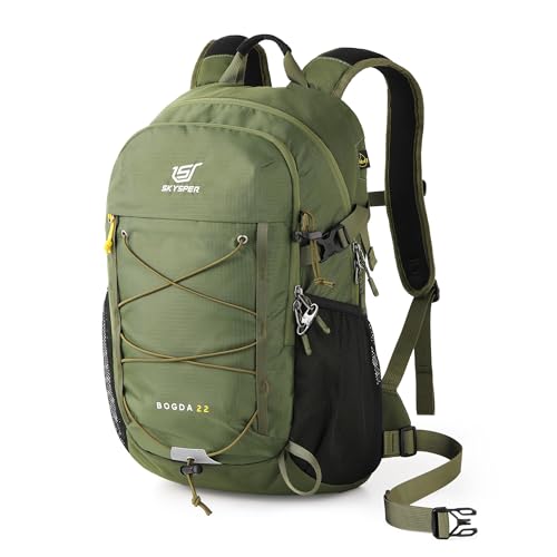 SKYSPER 22L Wanderrucksack Herren Damen Leichter Trekkingrucksack mit Belüftungsrücken Diebstahlsicher Rucksack aus Atmungsaktivem Air Mesh für Wandern Reisen Tagesausflüge