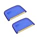 QUCHENG 2pcs Peigne en Tissu et Pull, Peigne en Tricot, Peigne en Tissu Russel, Tondeuse à Cheveux, Rasoir à vêtements, pour Fuzz, et Peluche de Pull, couvertures, Rideaux, Tapis (Bleu)