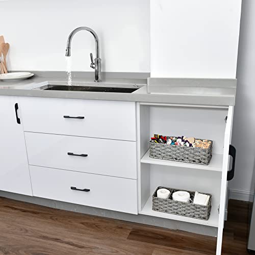 GRANNY-SAYS-Toilet-Tray-Tank-Topper-Wicker-Baskets-for-Storage-Set-of-2-Waterproof-Bathroom-Baskets-for-Organizing-Gray-Bathroom-Organization-Baskets-14-x-6-x-4 GRANNY SAYS Toilet Tray Tank Topper Wicker Baskets for Storage Set of 2 Waterproof Bathroom Baskets for Organizing Gray Bathroom Organization Baskets 14 x 6 x 4