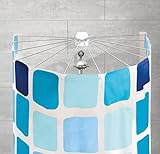 Kleine Wolke 3325100000 Dusche Aufhängevorrichtung Artikel Big Spider, 94 x 71 cm, weiß, 180 cm x 200 cm