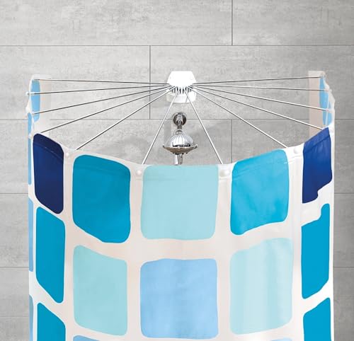 Kleine Wolke 3325100000 Dusche Aufhängevorrichtung Artikel Big Spider, 94 x 71 cm, weiß, 180 cm x 200 cm