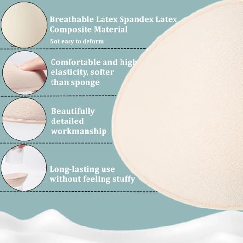 Latex Foam Fills Silicone Pellet Mastectomy Breast Forms Medium weight Breast Prosthesis for Women4