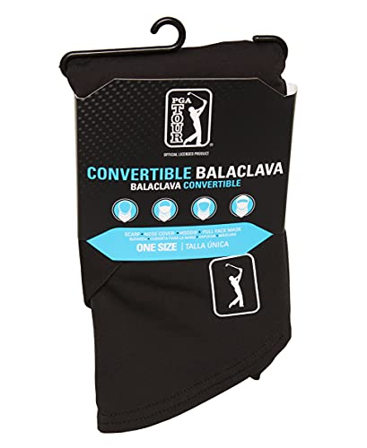 PGA TOUR Men's Balaclava, Caviar, One Size