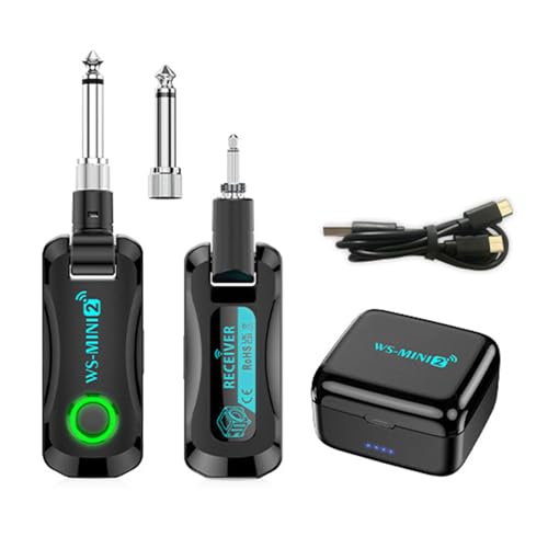 2.4GHzギターシステムギタートランスミッターレシーバーシステムデジタルギターシステムコードレスギターソケットリード