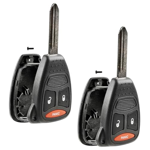 Coque pour 2 clés Dodge boitier de telecommande KOBDT04A Magnum Nitro Ram