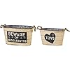 Primitives by kathy rustic pet themed tin bins dog food storage container and toy bin set perfect for pet food storage and dog treat jar toys beware of wigglebutts  urban country home decor