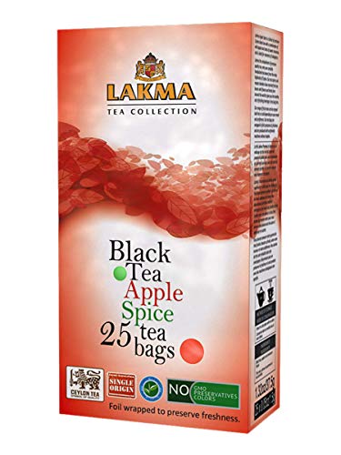 Lakma Black Tea With Apple Spice & Cinnamon - 25 Tea Bags (1 Pack) #TOP10