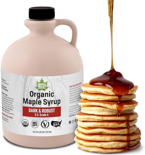 Maple Valley Organic Pure Maple Syrup, Dark & Robust, 64oz