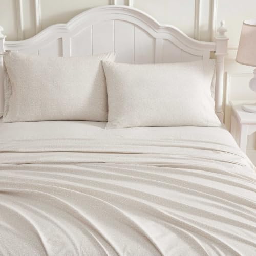 Image of Laura Ashley - Cotton Twin Sheet Set with Pillowcase, Deep Pocket