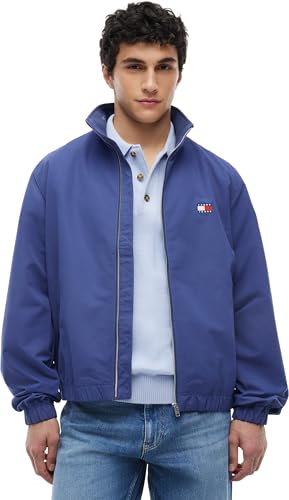 Tommy Jeans Herren Windbreaker Jacke mit Stretch-Bündchen und -Saum, Violett (Blue Storm), XL – Ansicht 1