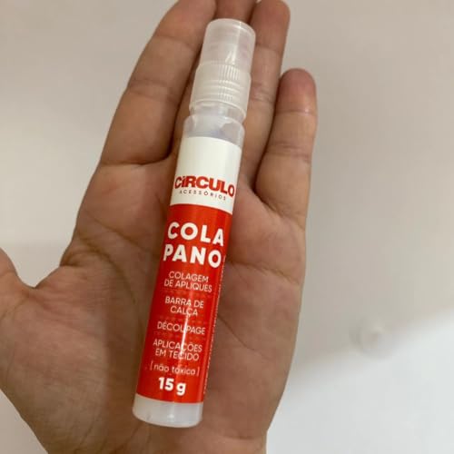 Cola de Pano Tecido 15g Círculo – Perfeita para Costura e Artesanato Fixação de Tecidos em Projetos