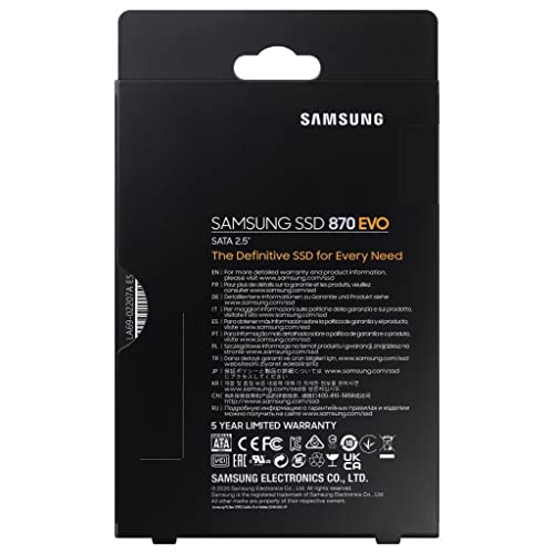 Image of Samsung 870 EVO 1TB SATA 2.5 inch Internal Solid State Drive (SSD) (MZ-77E1T0)