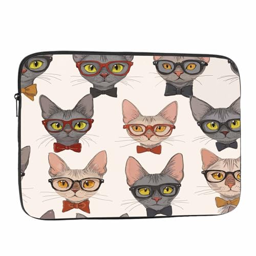 Nicokee 15.6" Cat Animal Laptop Sleeve Bag